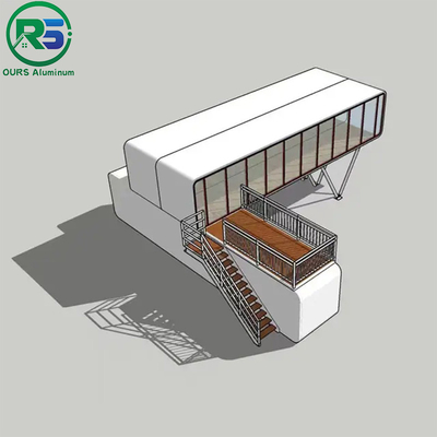 Camping Aluminum Capsule House 40ft Sunshine House Complete Container Resort Hotel